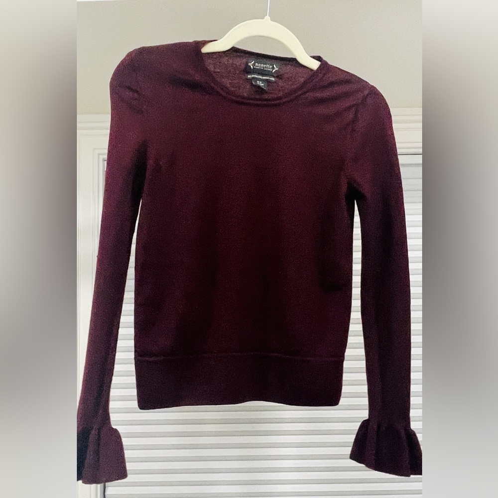 Nanette Lepore Peplum Sweater.